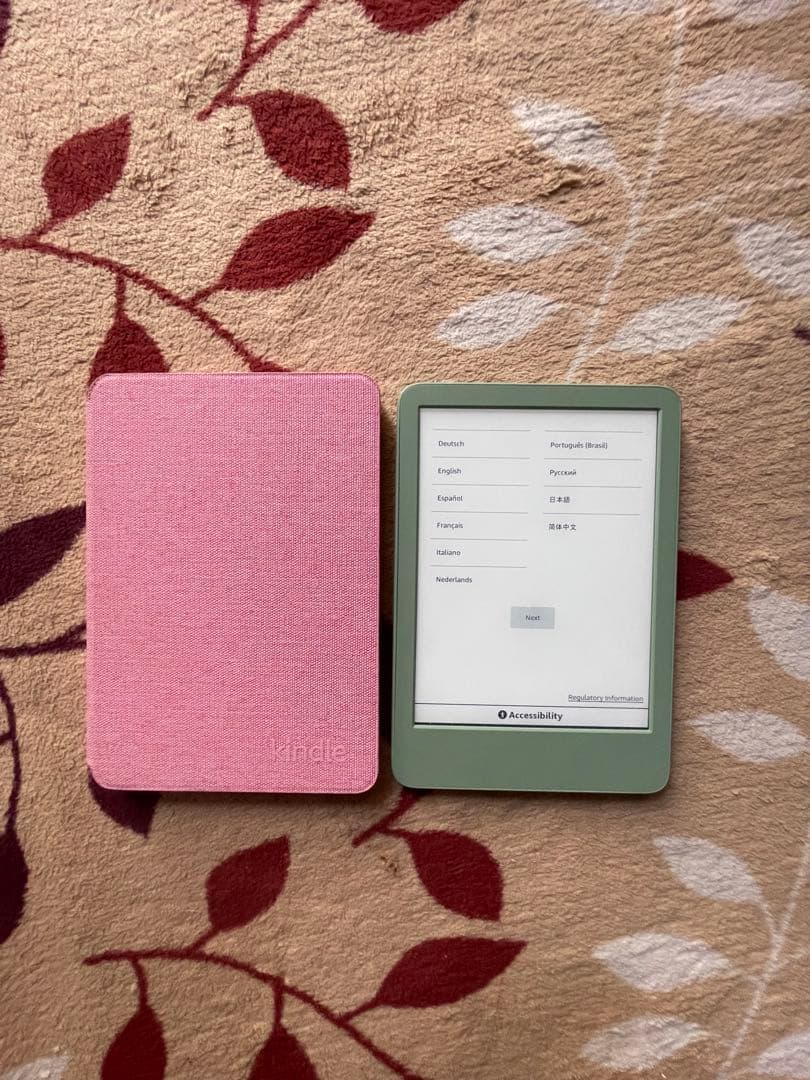 Kindle グリーン6インチ 16GB 11世代 純正カバー付き