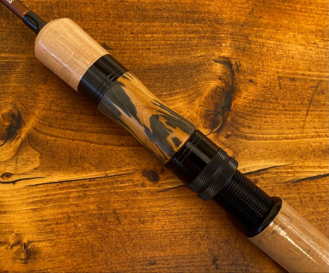 トラウトロッド　パックロッド　スピニングロッド　渓流釣り　天然木グリップ　源流