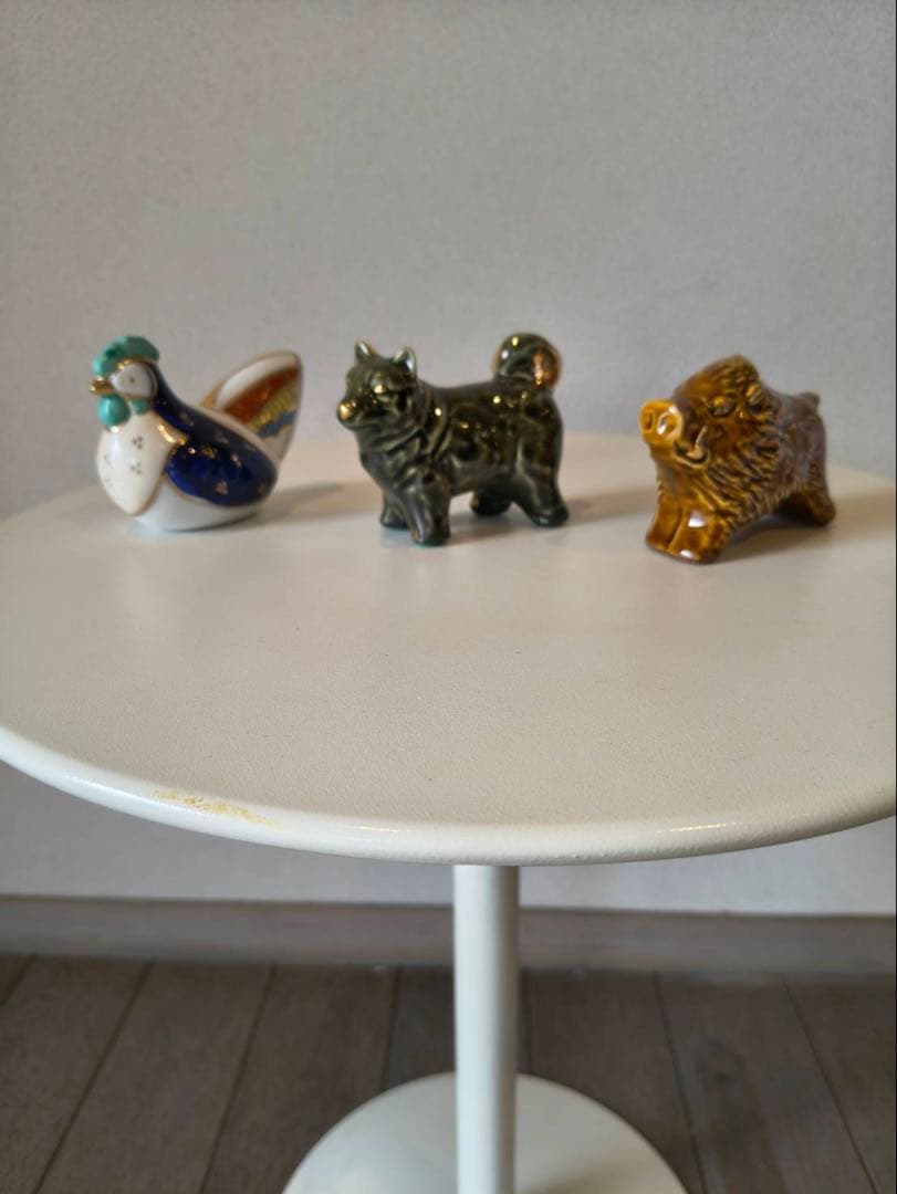 新品　干支　日展作家　十二支セット　飾り棚　ケース付き