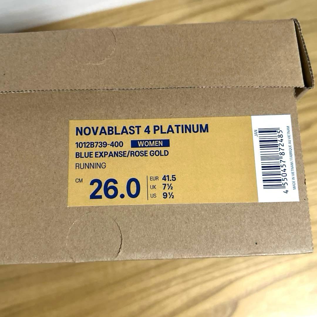 アシックスNOVABLAST4 ノヴァブラスト4 PLATINUM レディース