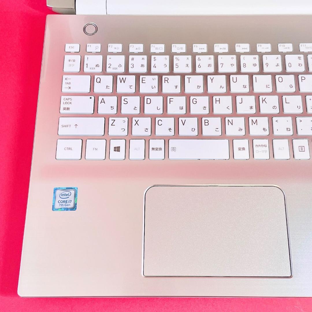 たっぷり大容量1TB‼️ Corei7✨️薄型ノートパソコン！人気ゴールドWin11