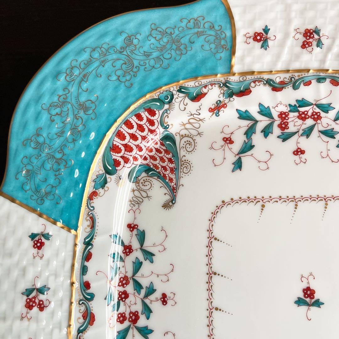 【希少】ヘレンド トゥッピーニの角笛 大皿　飾り皿