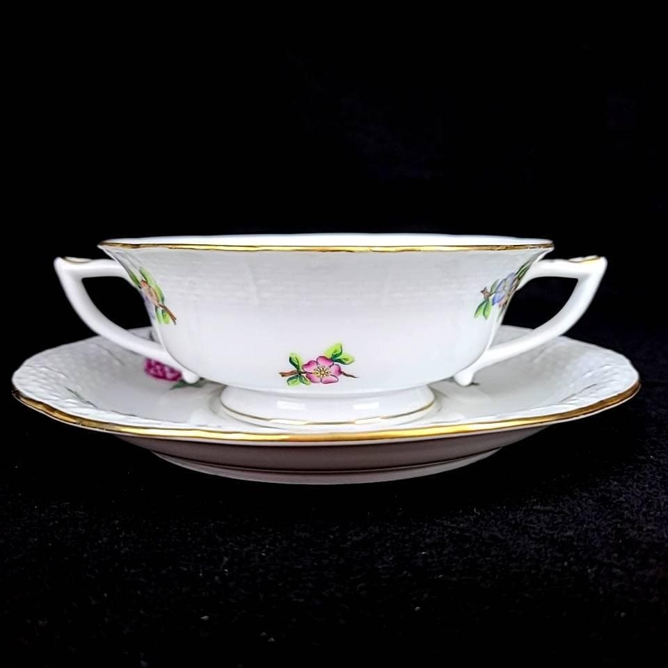 ♪美品♪ヘレンド　イートン　スープカップ　カップ&ソーサー　5客