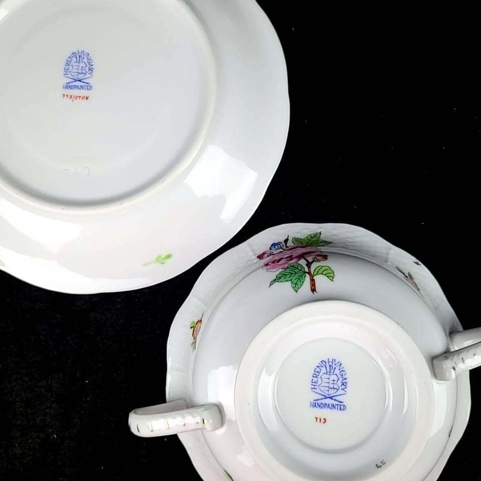 ♪美品♪ヘレンド　イートン　スープカップ　カップ&ソーサー　5客