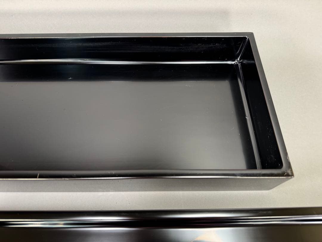 いけばな　草月流　草月蒼風好　草月八っ橋　漆塗　黒のL字型花器 2個セット華道具