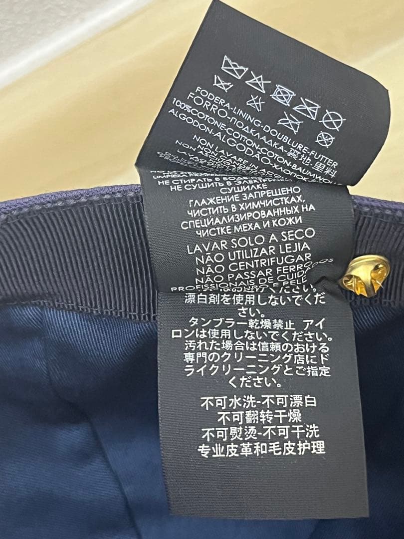 GUCCI ネイビー ベースボールキャップ