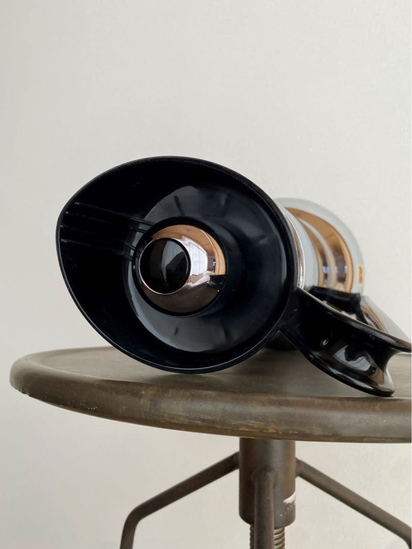 ❶ JAPAN ビンテージ アンティーク ポット 魔法瓶 銀 シルバー