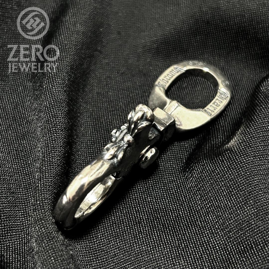 【★即日発送★925刻印】クロスボール　ナスカン　キーリング