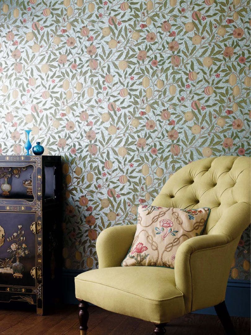 新品•未開封 ウィリアムモリス 鳥とザクロ 壁紙　クロス10m 1本イギリス製