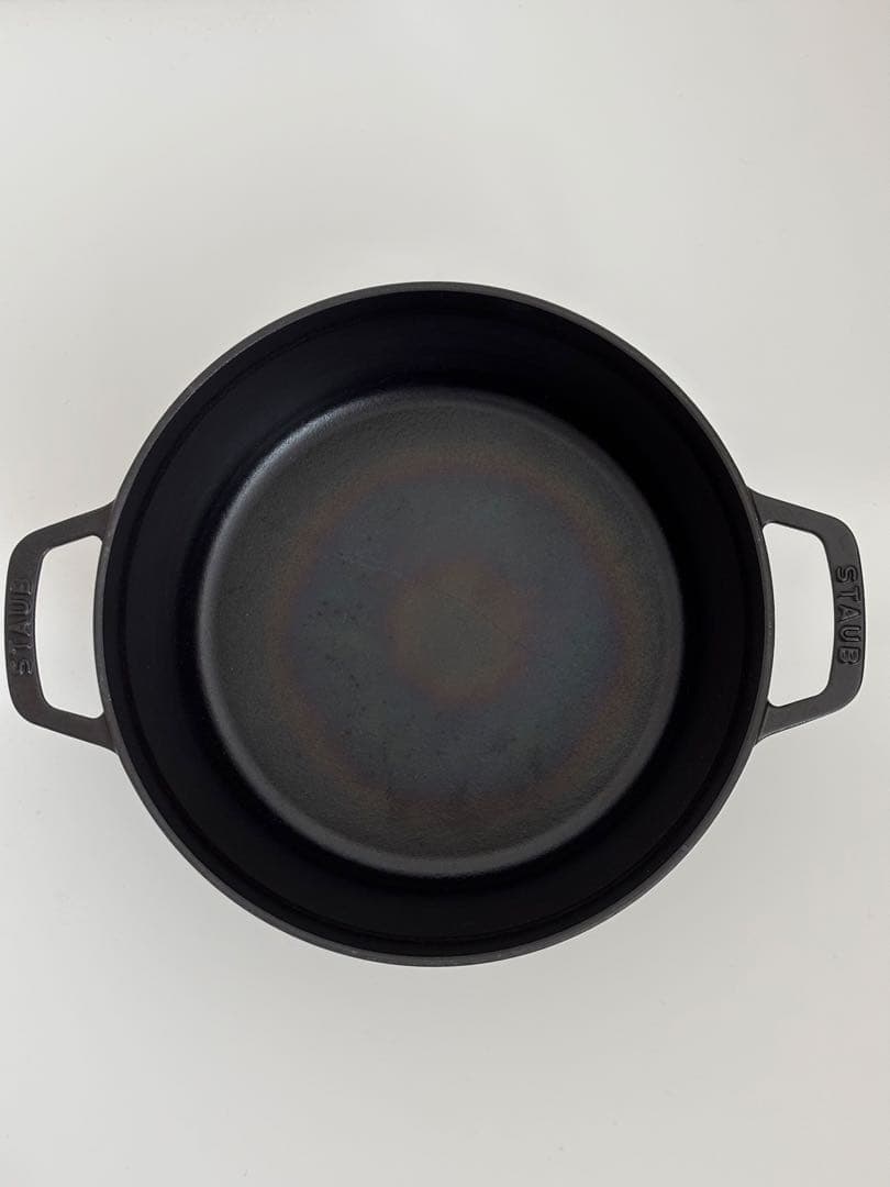 ストウブ ココット ラウンド 黒 26cm staub