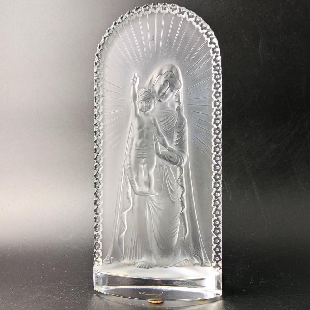 ラリック 聖母子像 Vierge à l'enfant 限定復刻 手彫りサイン入