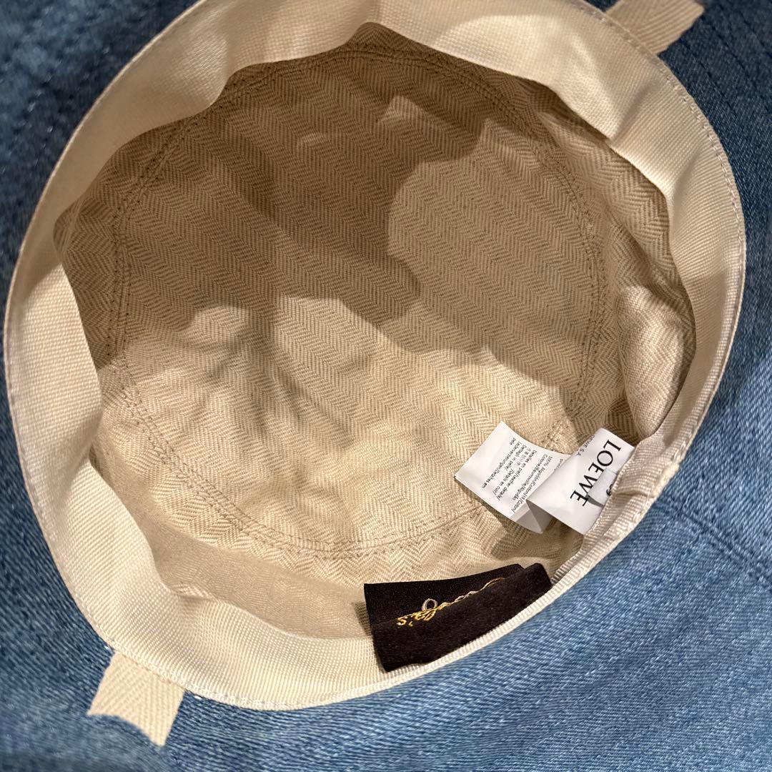 LOEWE フィッシャーマンハット　59 デニム　フリンジ