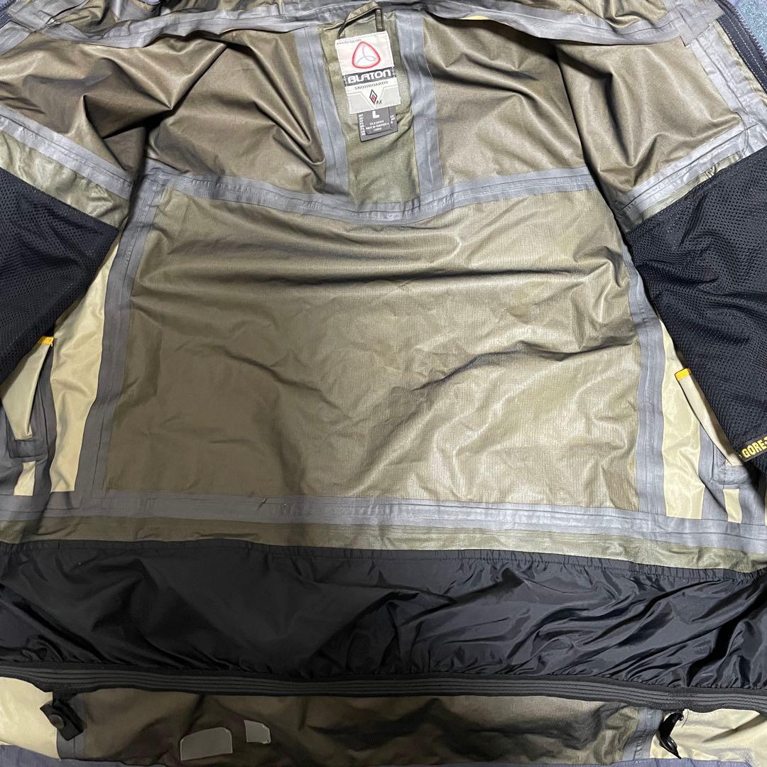 Burtonバートンスキーウェアスノーボードジャケットパーカー紺ネイビー黄色希少