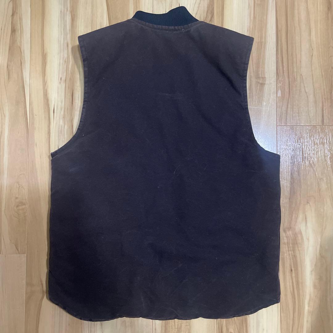 USA製　カーハート ダックベスト　ダークブラウン　DKB