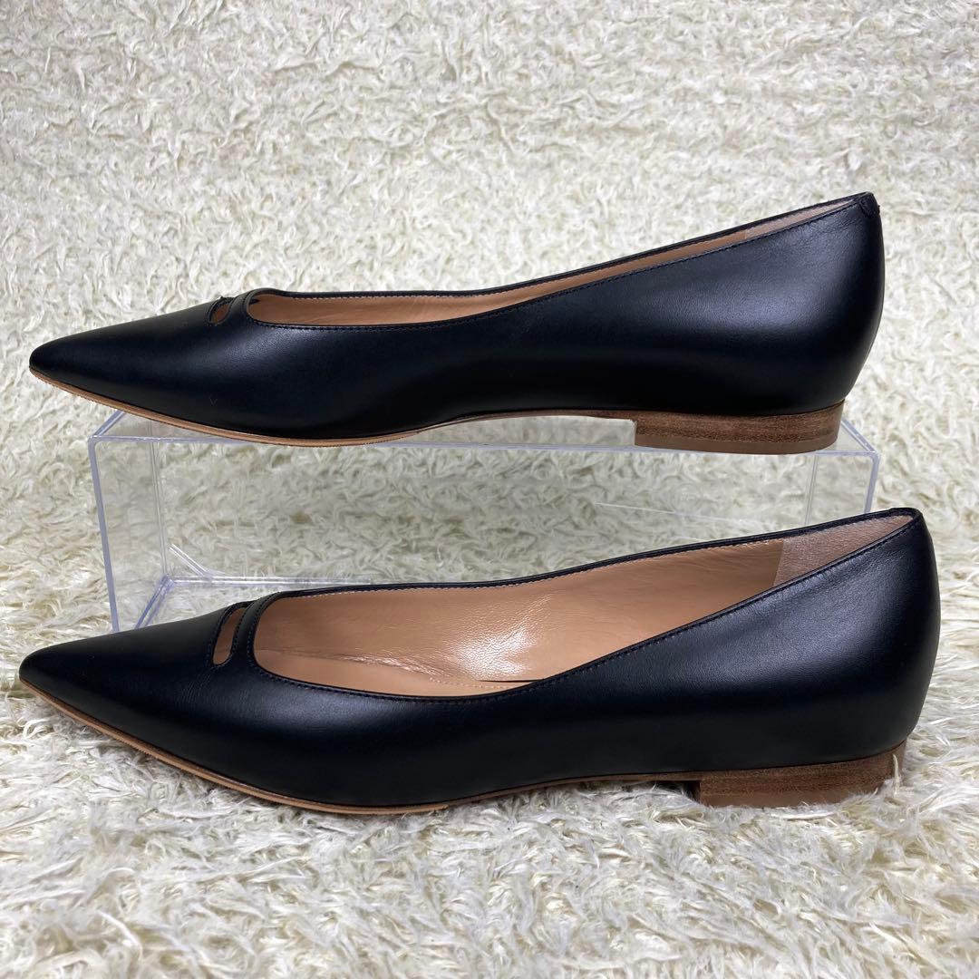 『未使用級』PELLICO アネッリ フラット パンプス ブラック ANIMA