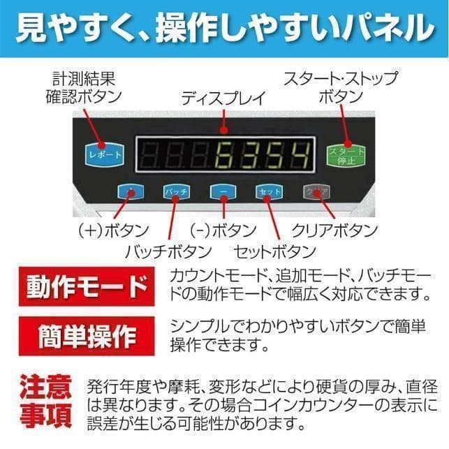 中古 カウンター 自動 ポータブル 硬貨 計数機 電動 高速　黒