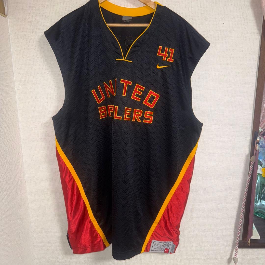 NIKE UNITED BALLERS バスケ　ゲームシャツ　ロゴ総刺繍　古着