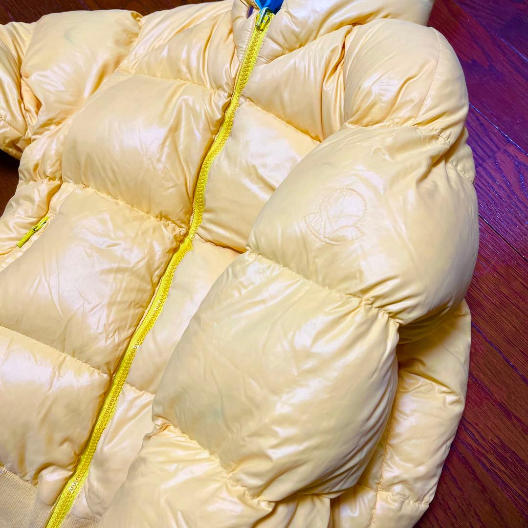 Moncler キッズ リバーシブルダウンジャケット 黄色x水色 日本製