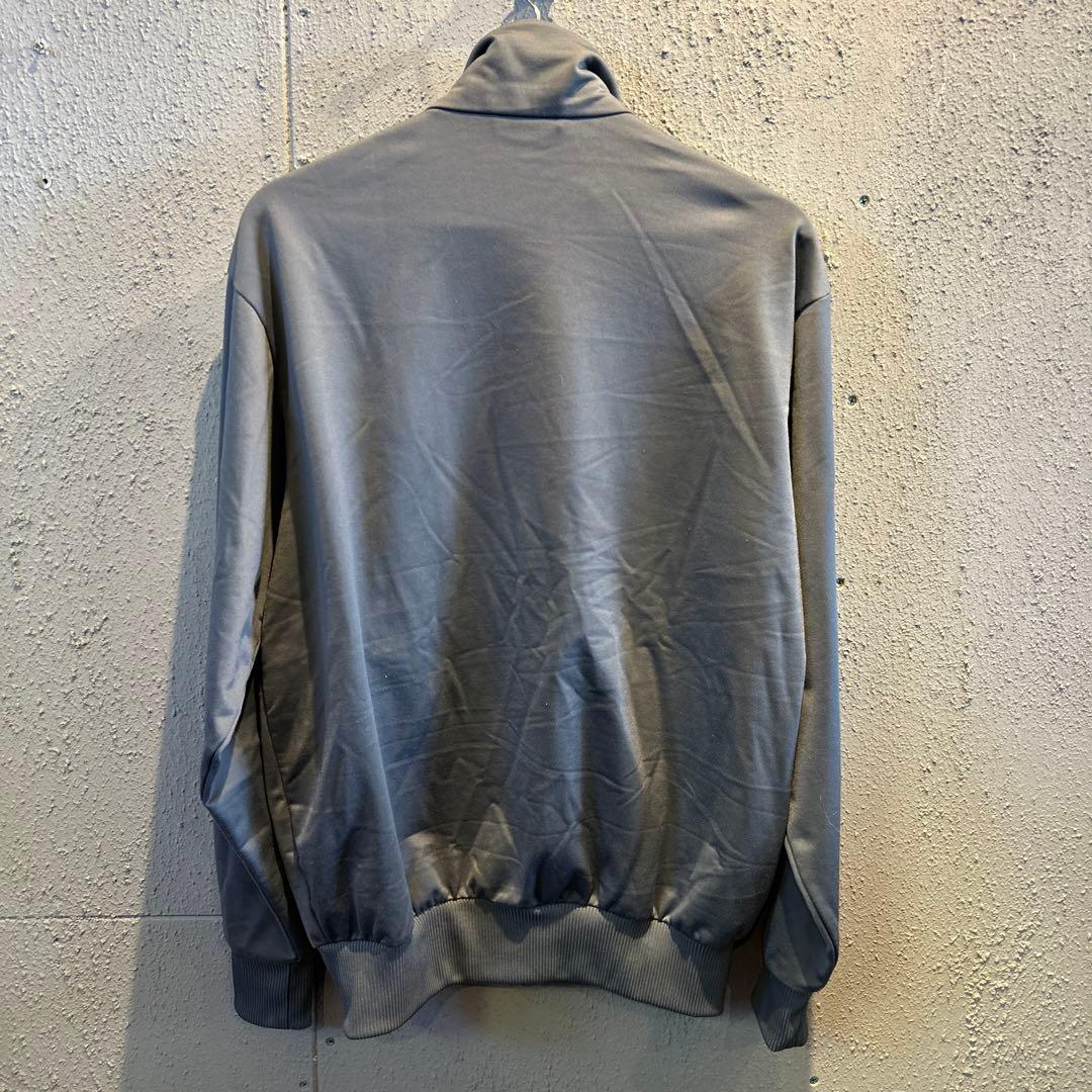 adidas トラックジャケット　ファイヤーバード　グレー×ネオンイエロー　L