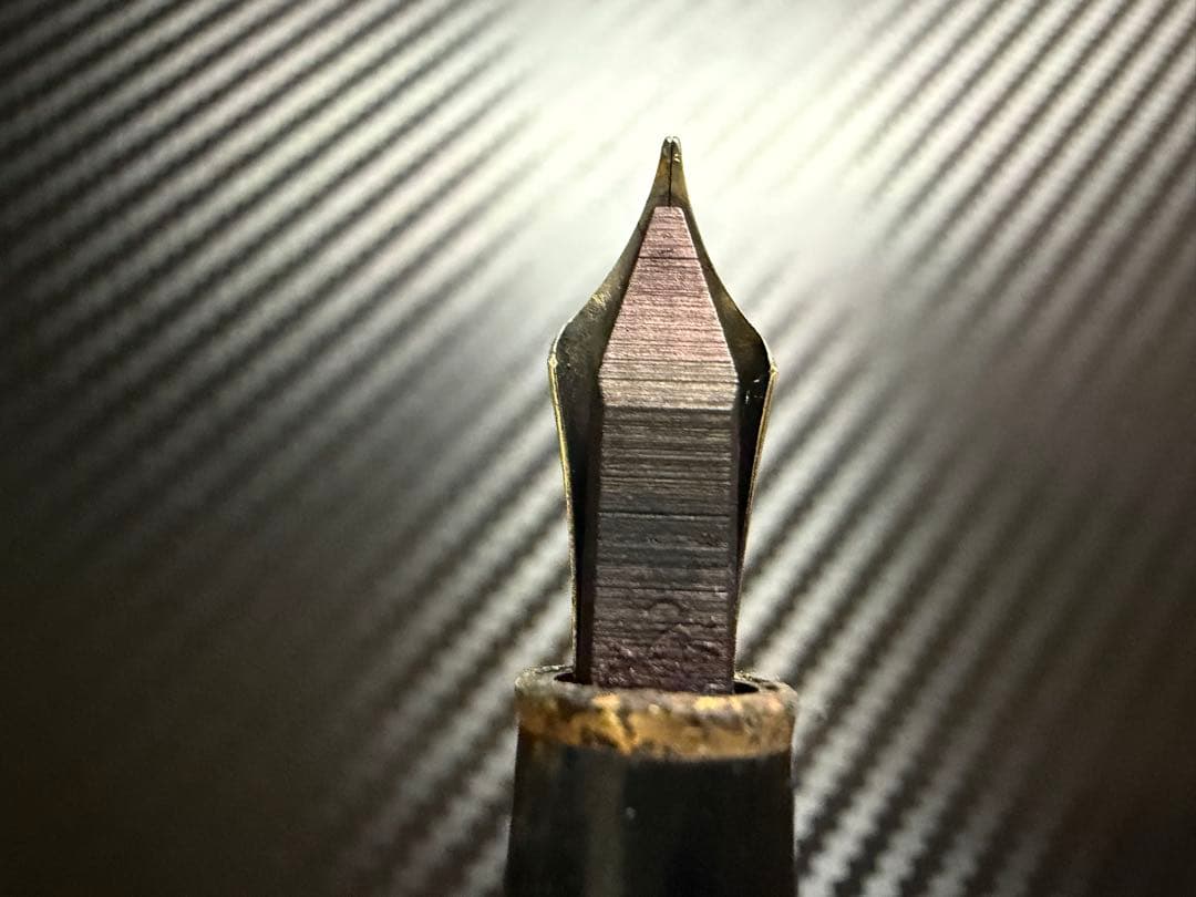 美品 エボナイト芯 モンブラン 144 ボルドー 全金 M 中字 万年筆