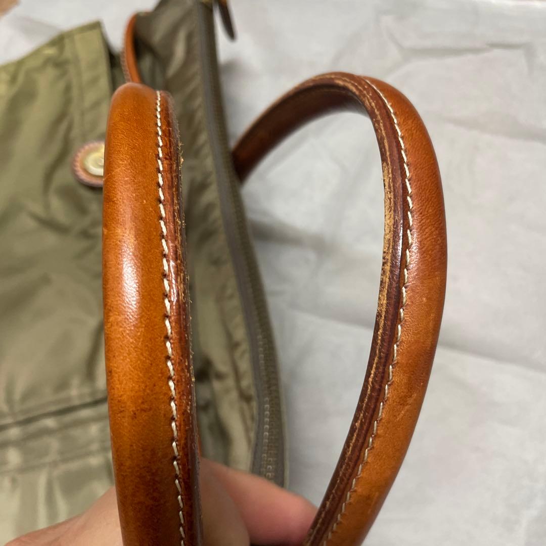 フェリージ　カーキ　ナイロンレザー　ビジネスバック　型番9236