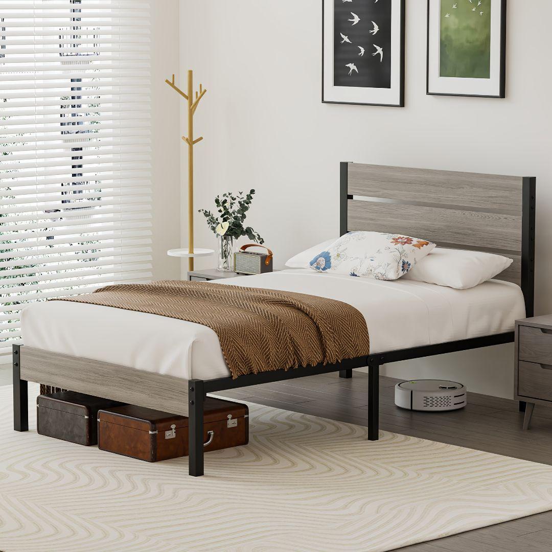 単人用スチールベッド 組み立て簡単