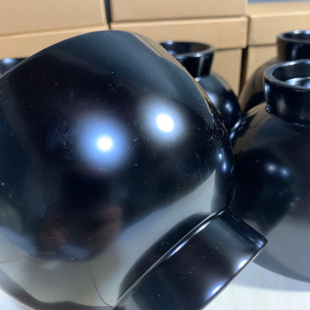 黒塗　椀　五客　まとめて　天然木