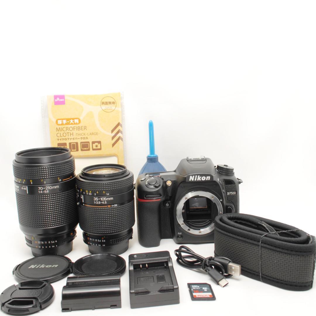 ☘️美品✨高速連写✨高画質☘️Nikon D7500 望遠ダブルレンズキット