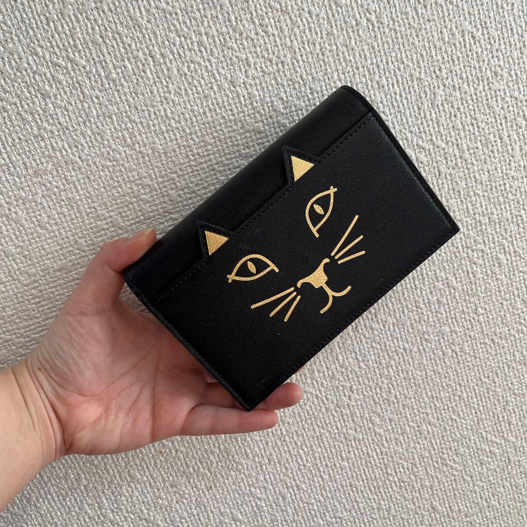 シャーロットオリンピア ネコ レザー 2wayポシェット ショルダーバッグ