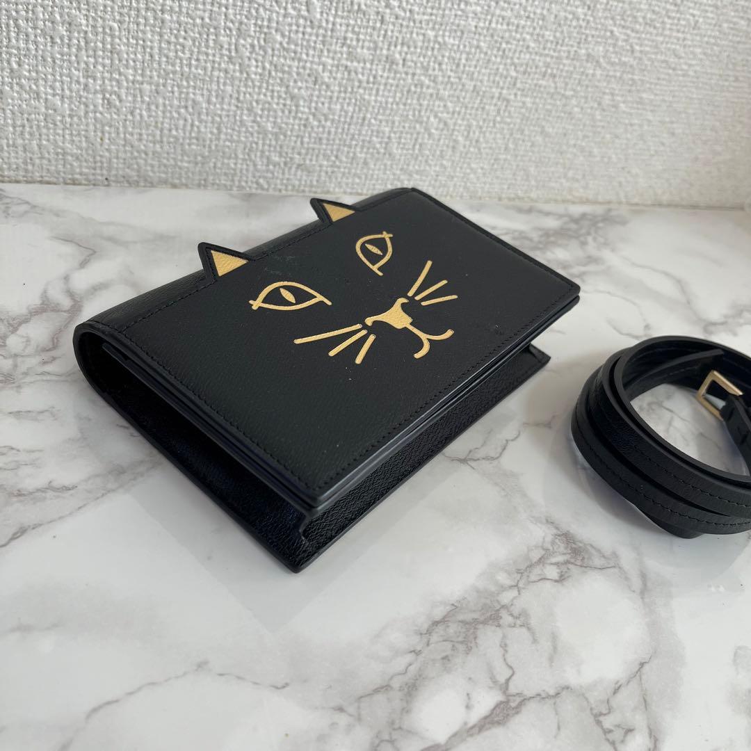 シャーロットオリンピア ネコ レザー 2wayポシェット ショルダーバッグ