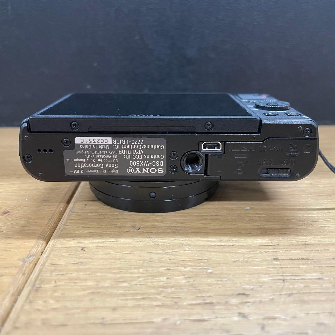 美品 動作品 SONY CyberShot DSC-WX800 ブラック カメラ