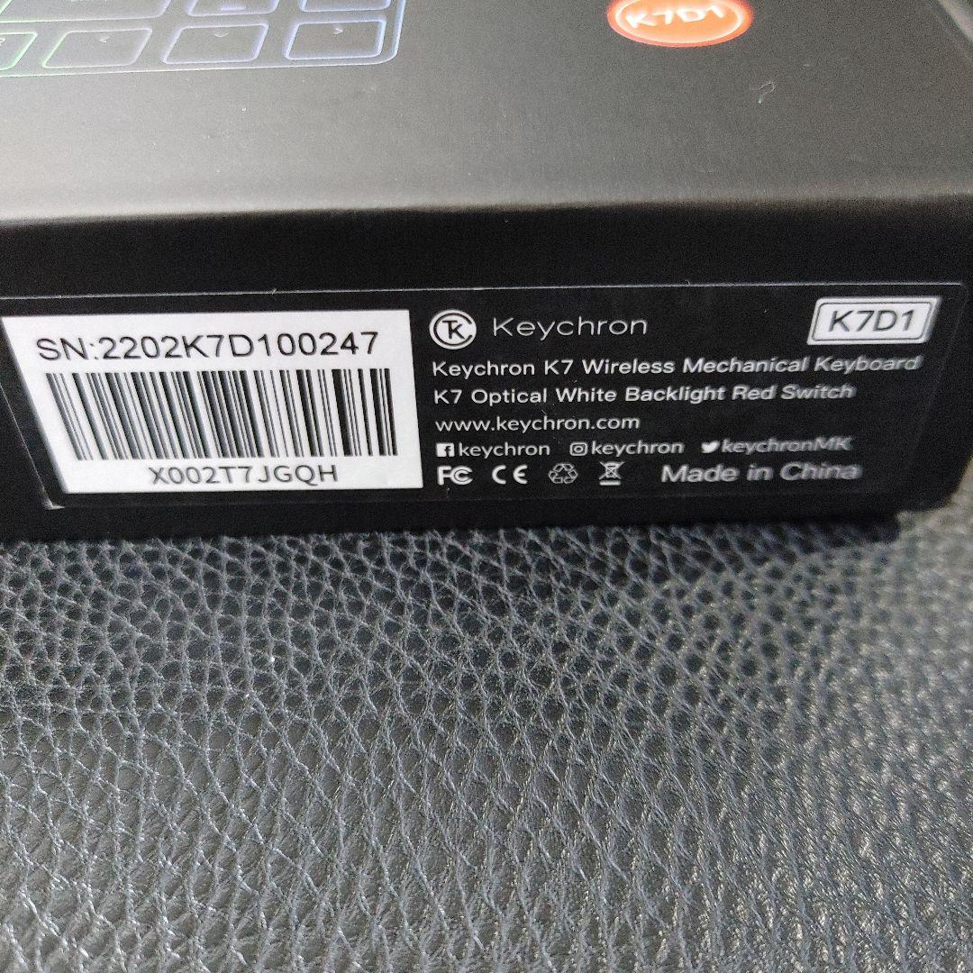 【未使用】Keychron K7 ワイヤレス・メカニカルキーボード