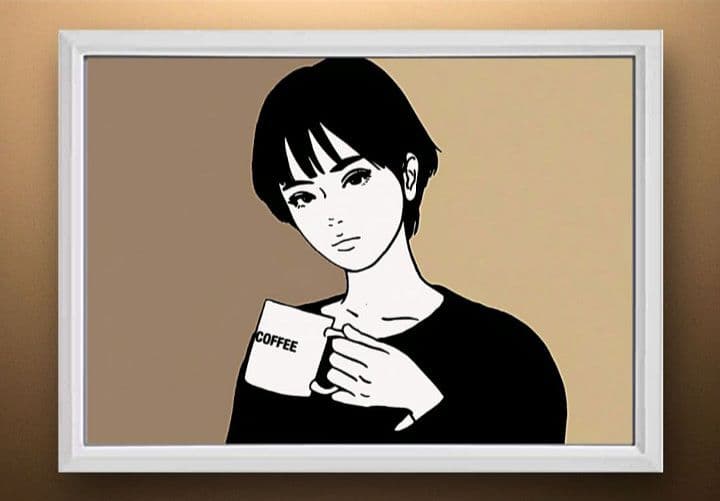 kyne・Casa coffee【A4サイズ写真ポスターフレーム付き３点セット】