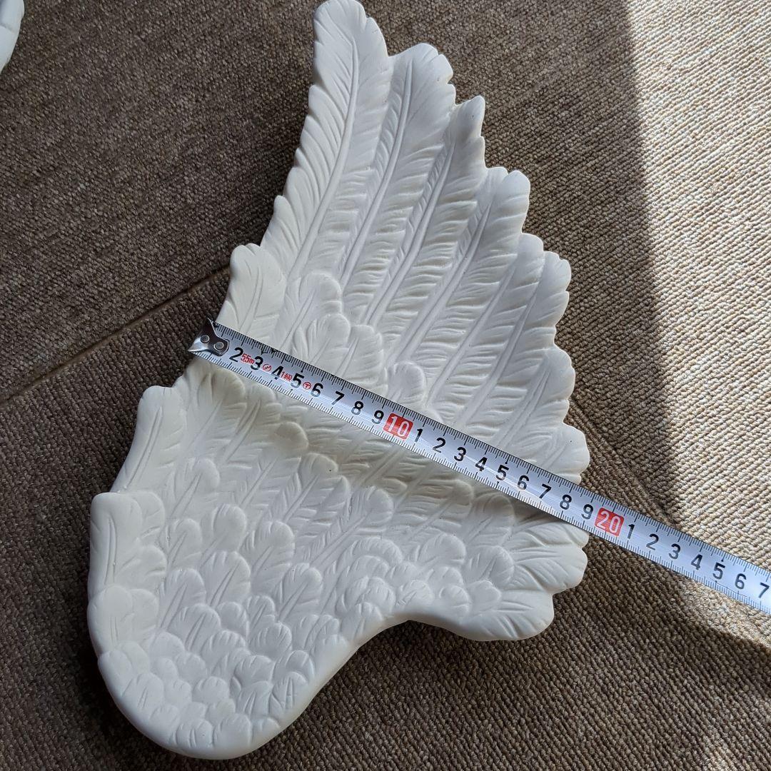 Francfranc天使の羽 ホワイト皿　Ｌサイズ３　Ｓサイズ１