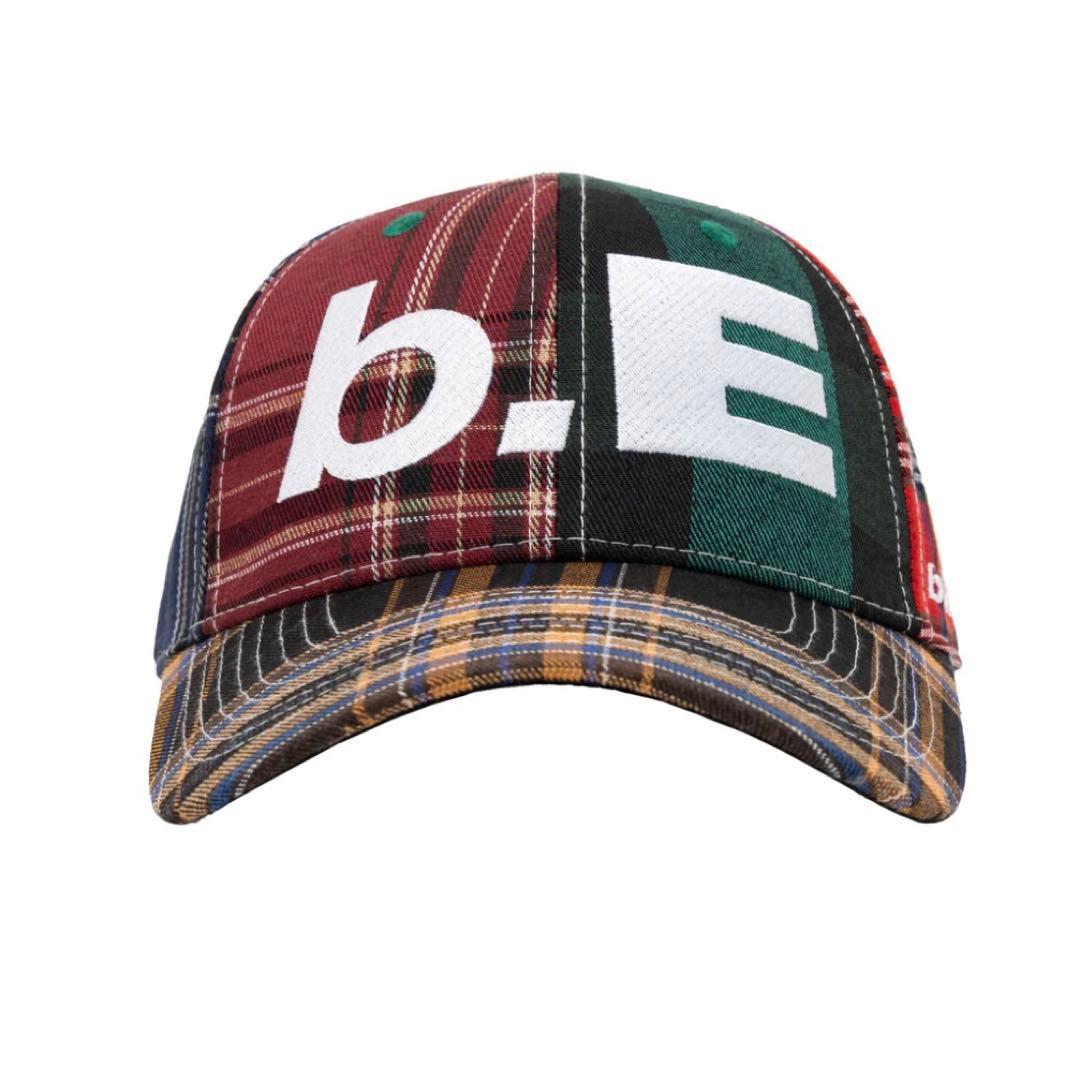 b.Eautifulキャップ b.E Hat Blue Plaid Cap