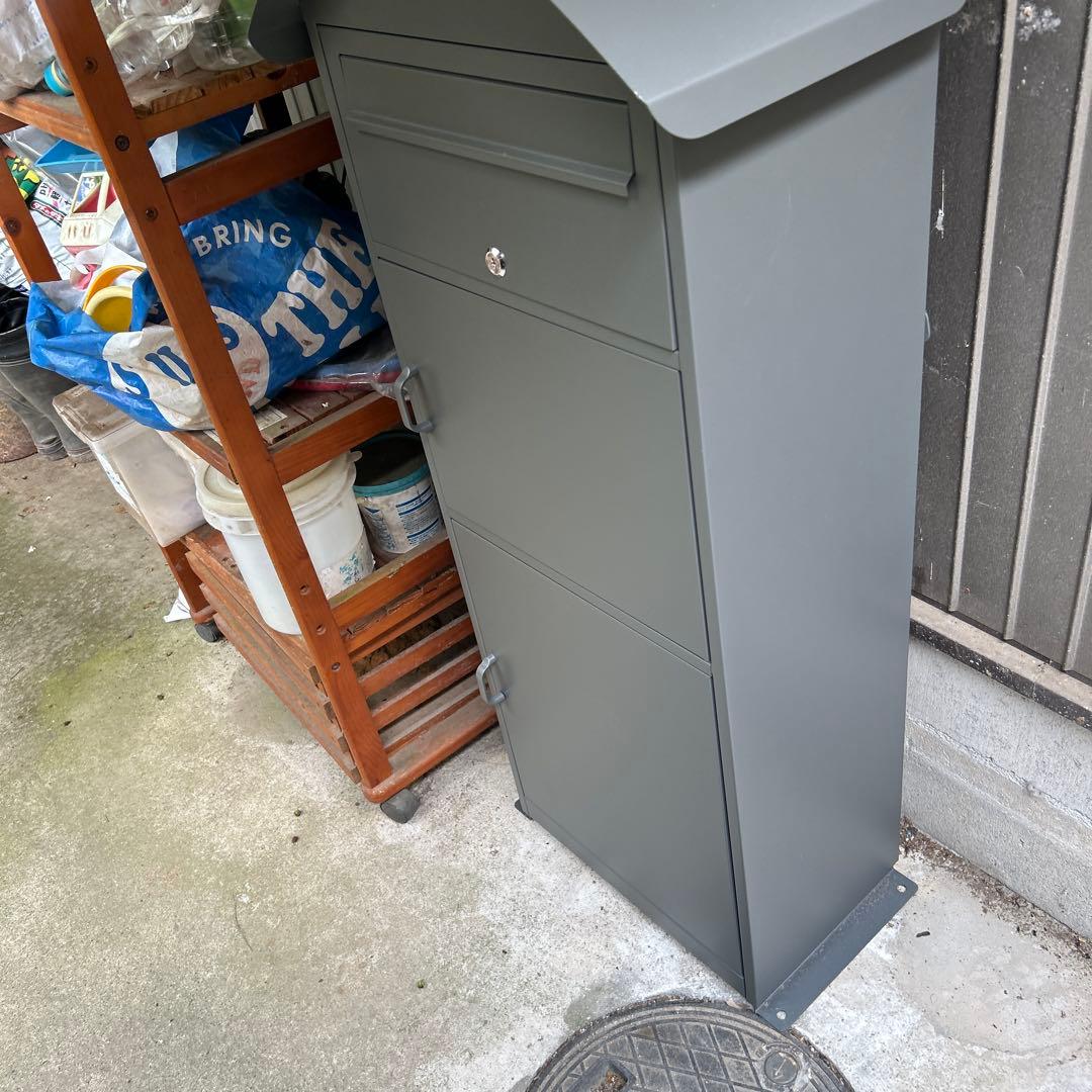新品未使用⭐︎ Liebe宅配ボックス ポスト 宅配BOX グレー