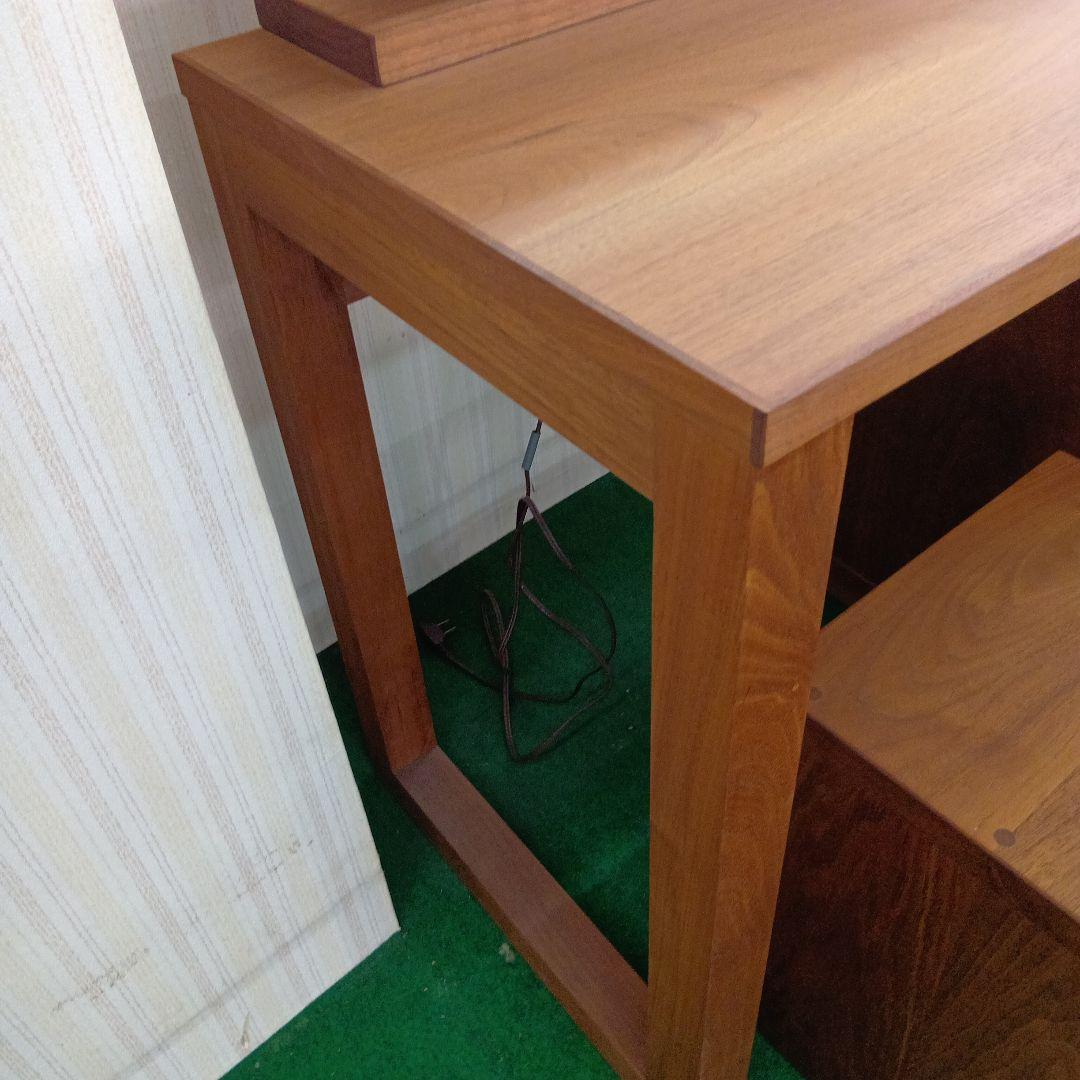 展示品 アカセ木工 モアレ ス ウォールナット 材 木製ドレッサー・鏡台、椅子付