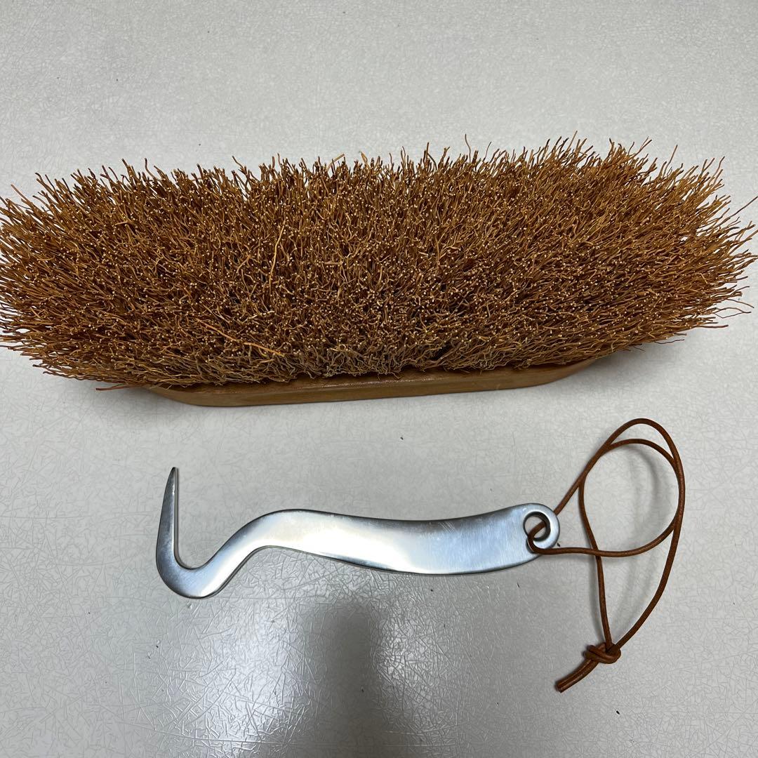 【エルメス】ホースブラシ　馬鉄掃除用具　セット