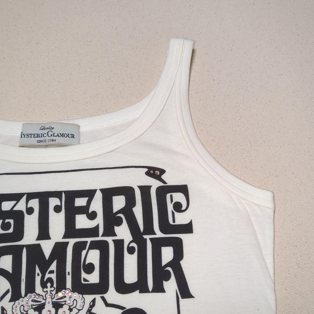 【美品♡希少】ヒステリックグラマー　ヒスガールストーン装飾タンクトップ　90s