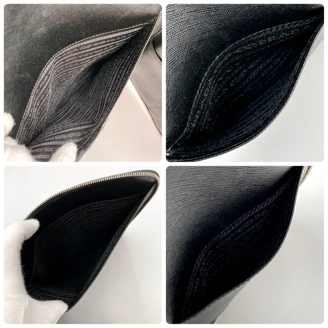 m✨PRADA VR0023 ビジネスバッグ サフィアーノレザー 三角ロゴ