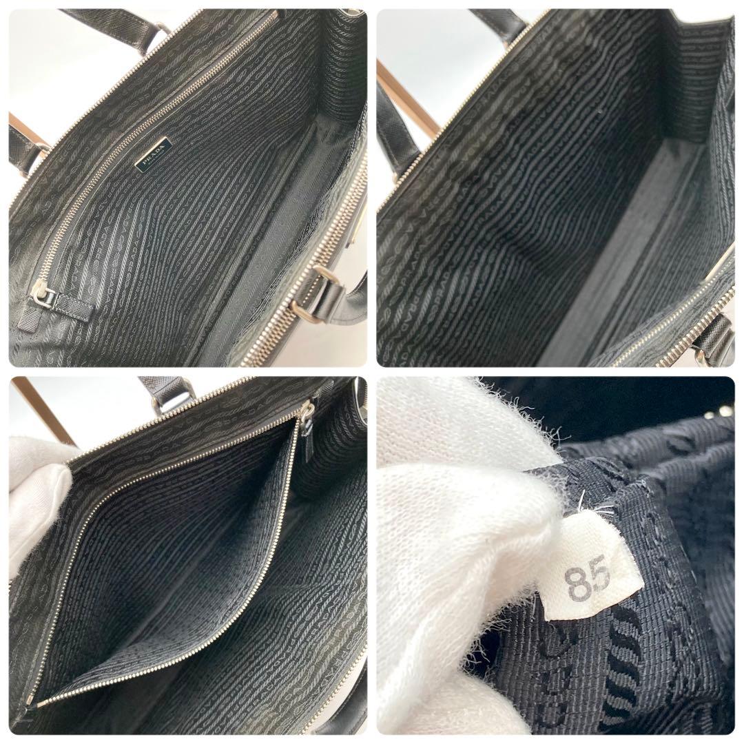 m✨PRADA VR0023 ビジネスバッグ サフィアーノレザー 三角ロゴ