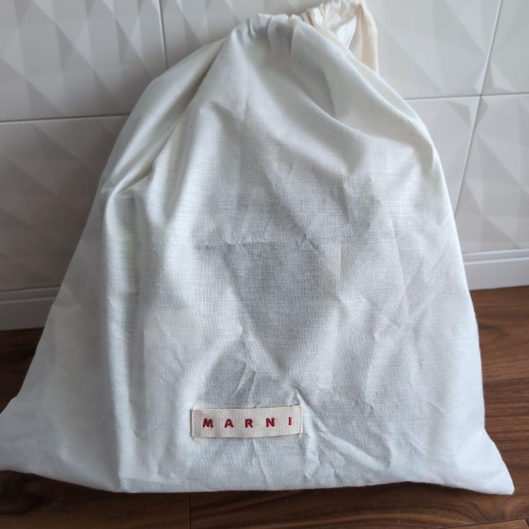 MARNI MARKET かごバッグ 中型 チェック柄