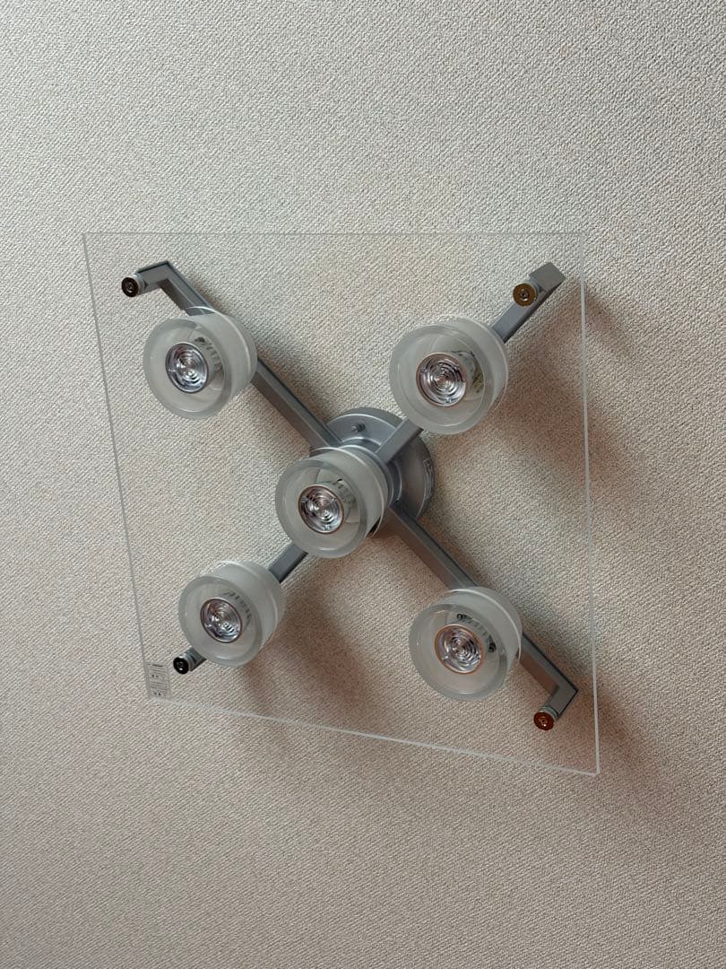 YAMAGIWA (ヤマギワ）シーリング照明　P-FLAT５灯　アクリルクリア