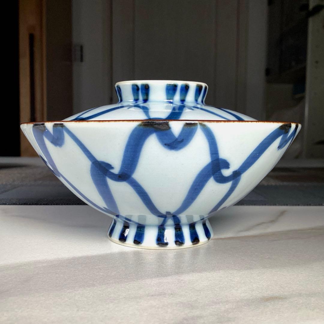 骨董品　たち吉　× 山田百貨店　夫婦　蓋付湯飲み　蓋付ご飯茶碗　ペア