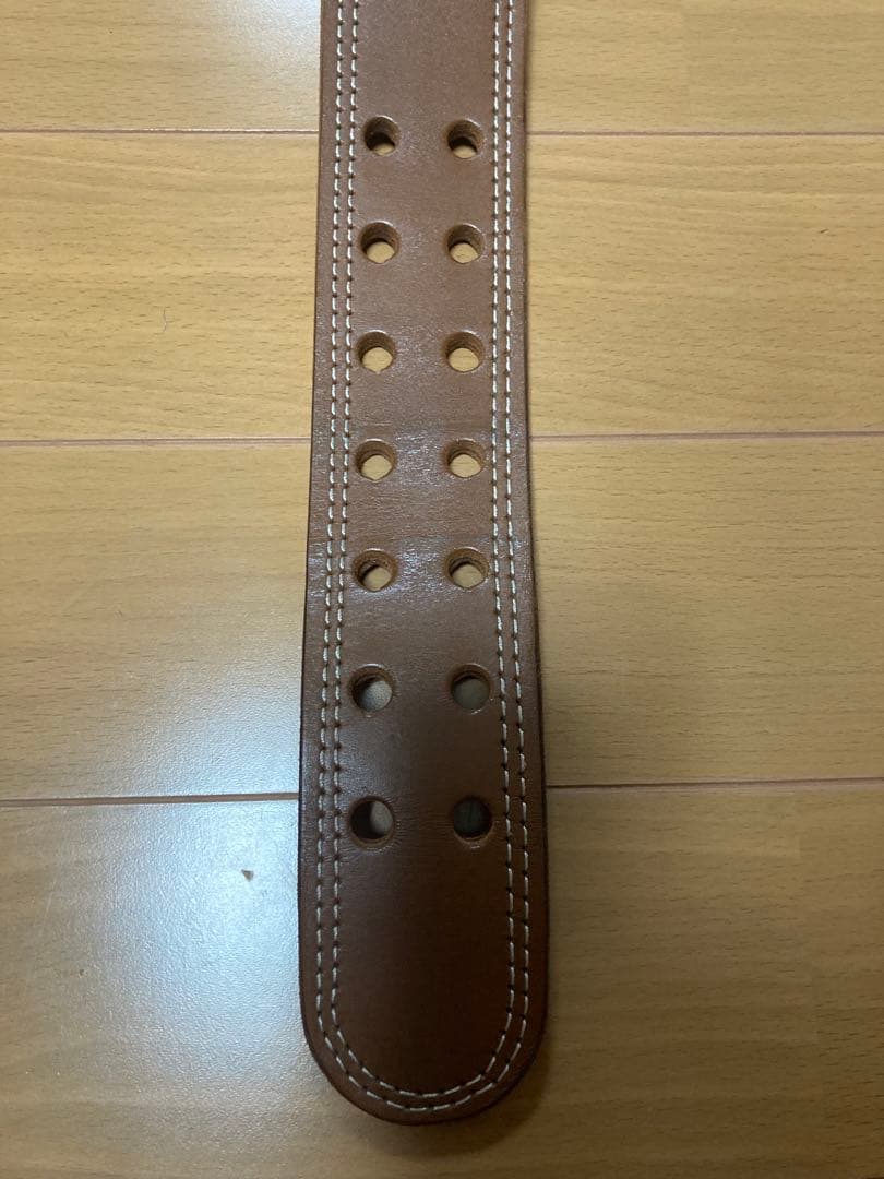 専用GOLD'S GYM レザー トレーニングベルト M