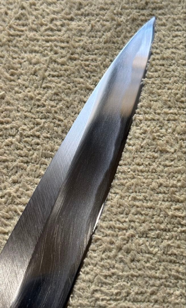 木屋　正夫　柳刃包丁 鋼製 木製ハンドル