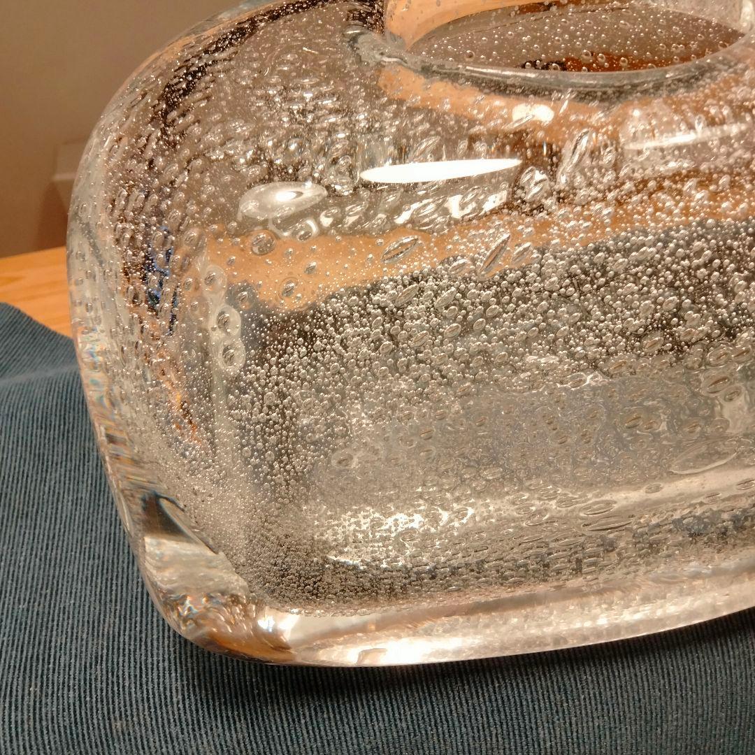 希少　Ju.　honour 吹きガラス　フラワーベース