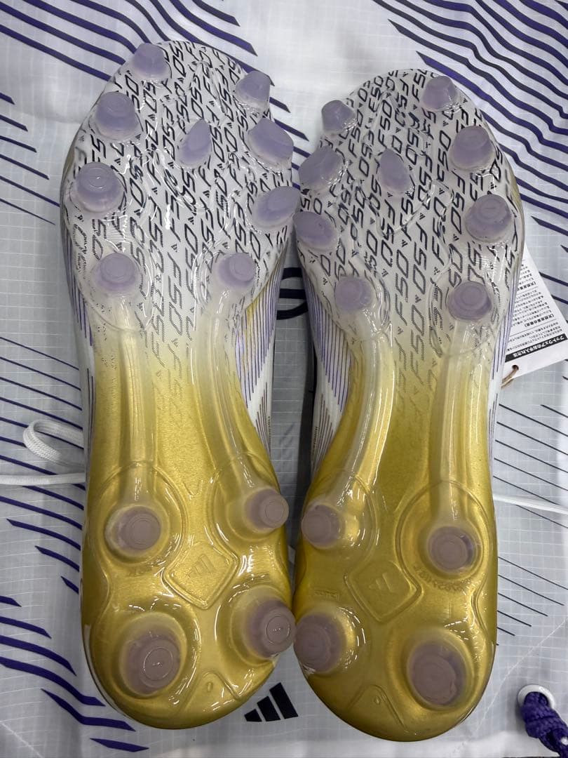 サッカースパイク⚽️adidas F50 ELITE ホワイト/パープル/ブラック