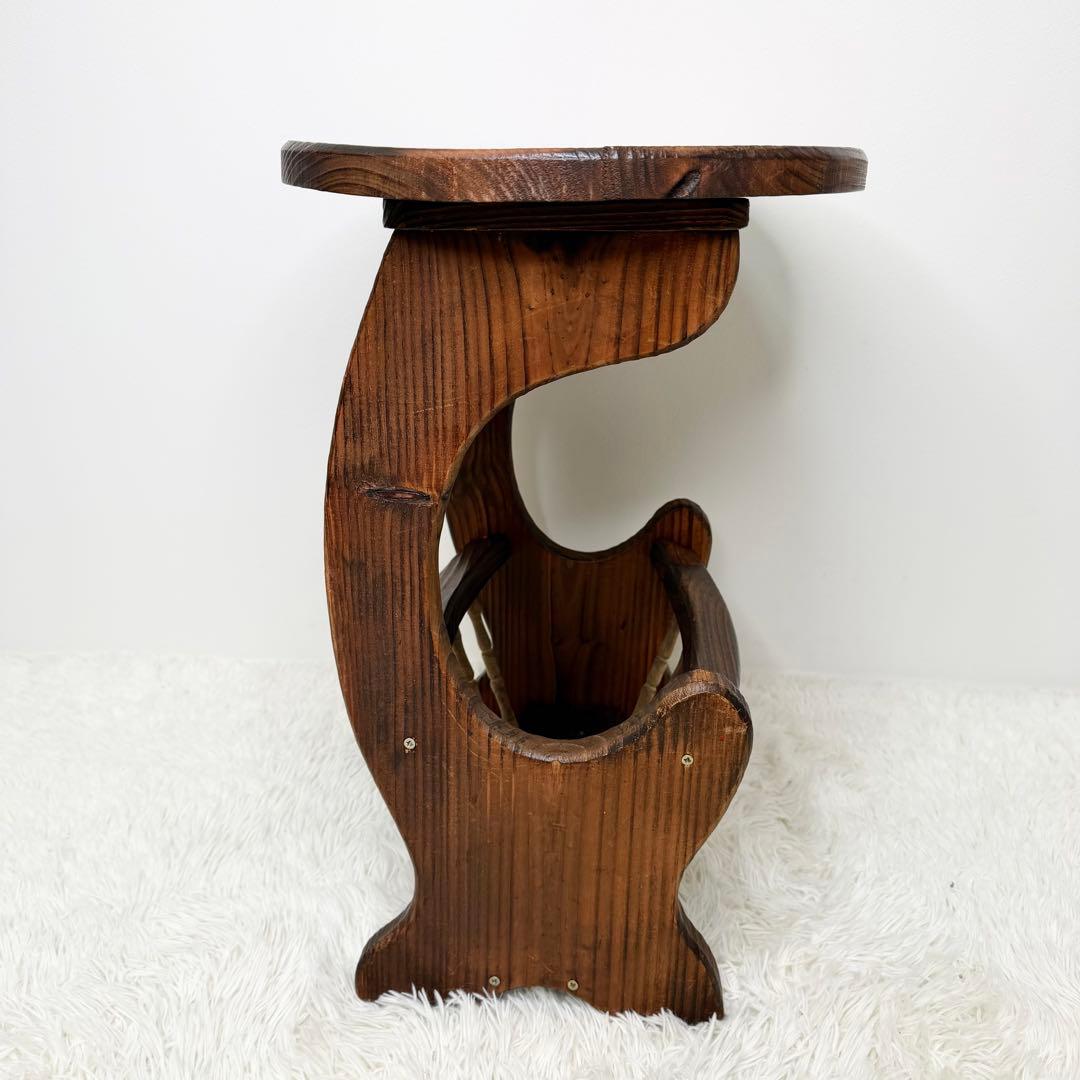 英国ビンテージ レトロ 楕円形 サイドテーブル アンティーク ヴィンテージ