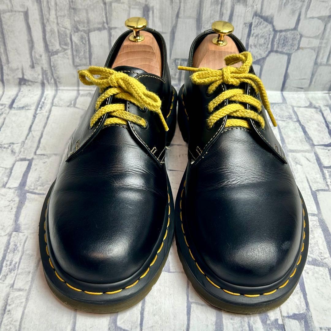 美品✨ドクターマーチン 3ホール 1461 オールイエローステッチ UK7